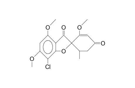 Spiro[benzofuran-2(3H),1'-[2]cyclohexene]-3,4'-dione, 7-chloro-2',4,6-trimethoxy-6'-methyl-, (1'S-trans)-