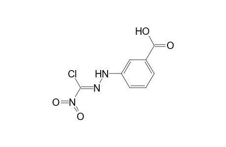 Benzoic acid, 3-[N2-(chloro)(nitro)methylene]hydrazino-