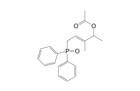 (E)-1-Dphenylphosphinoyl-3-methylpent-3-en-2-yl Acetate