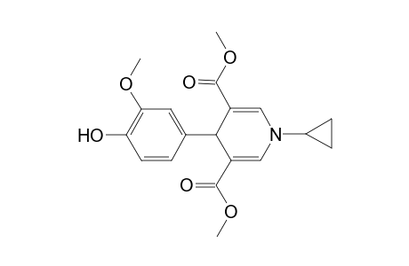 1-Cyclopropyl-4-(4-hydroxy-3-methoxy-phenyl)-1,4-dihydro-pyridine-3,5-dicarboxylic acid dimethyl ester