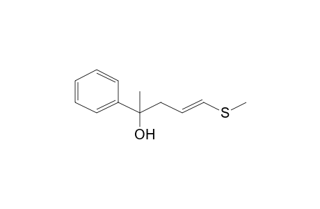 5-(Methylthio)-2-phenylpent-4-en-2-ol