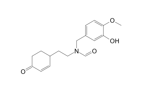 N-(3-Hydroxy-4-methoxybenzyl)-N-[2-(4-oxocyclohex-2-enyl)ethyl]formamide