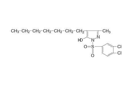 1-[(3,4-dichlorophenyl)sulfonyl]-4-heptyl-3-methylpyrazol-5-ol