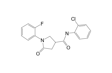 1-(2-Fluoro-phenyl)-5-oxo-pyrrolidine-3-carboxylic acid (2-chloro-phenyl)-amide