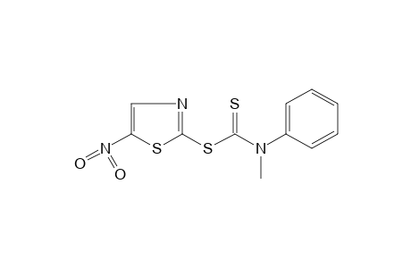 N-methyldithiocarbanilic acid, 5-nitro-2-thiazolyl ester