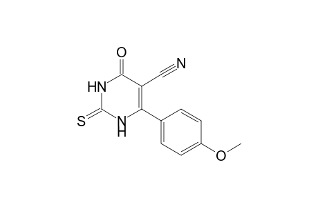 4-keto-6-(4-methoxyphenyl)-2-thioxo-1H-pyrimidine-5-carbonitrile