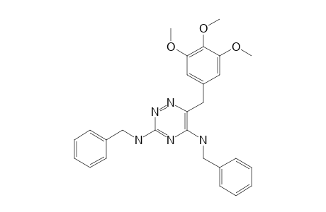 3,5-bis(benzylamino)-6-(3,4,5-trimethoxybenzyl)-as-triazine