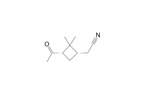 (1S,3S)-3-Acetyl-2,2-dimethylcyclobutane-acetonitrile