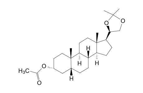 20Alpha,21-(isopropylidenedioxy)-5beta-pregnan-3alpha-ol, acetate