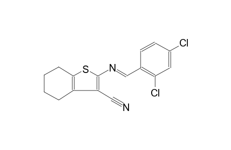 benzo[b]thiophene-3-carbonitrile, 2-[[(E)-(2,4-dichlorophenyl)methylidene]amino]-4,5,6,7-tetrahydro-