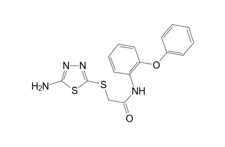 2-(5-Amino-[1,3,4]thiadiazol-2-ylsulfanyl)-N-(2-phenoxy-phenyl)-acetamide