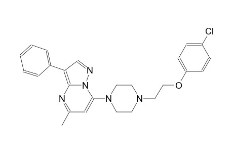 7-{4-[2-(4-chlorophenoxy)ethyl]-1-piperazinyl}-5-methyl-3-phenylpyrazolo[1,5-a]pyrimidine