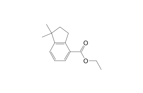 1H-Indene-4-carboxylic acid, 2,3-dihydro-1,1-dimethyl-, ethyl ester