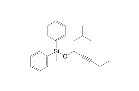 4-Diphenylmethylsilyloxy-2-methyloct-5-yne