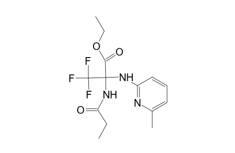 Ethyl 3,3,3-trifluoro-2-[(6-methyl-2-pyridyl)amino]-2-propionamidopropionate