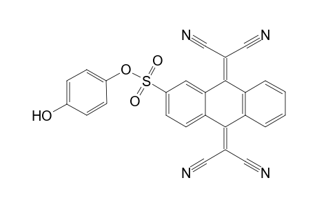 2-(4-Hydroxyphenyloxysulfonyl)-13,13,14,14-tetracyanoanthraquinodimethane