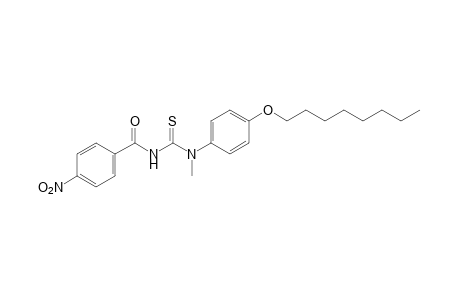 1-Methyl-3-(p-nitrobenzoyl)-1-[p-(octyloxy)phenyl]-2-thiourea