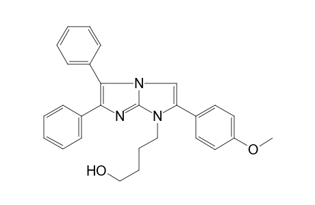 4-[2-(4-methoxyphenyl)-5,6-diphenyl-1-imidazo[1,2-a]imidazolyl]-1-butanol