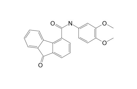 9H-Fluorene-4-carboxylic acid, 9-oxo-, (3,4-dimethoxyphenyl)amide