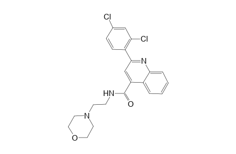 2-(2,4-dichlorophenyl)-N-[2-(4-morpholinyl)ethyl]-4-quinolinecarboxamide