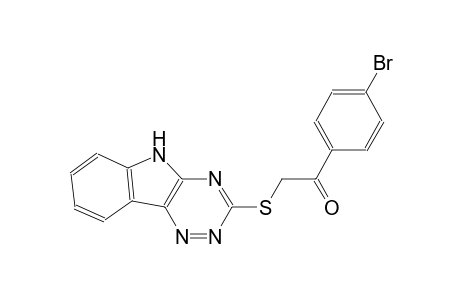 1-(4-bromophenyl)-2-(5H-[1,2,4]triazino[5,6-b]indol-3-ylsulfanyl)ethanone