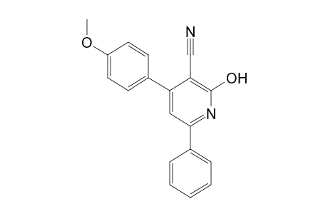 2-hydroxy-4-(p-methoxyphenyl)-6-phenylnicotinonitrile