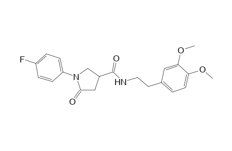 N-[2-(3,4-dimethoxyphenyl)ethyl]-1-(4-fluorophenyl)-5-oxo-3-pyrrolidinecarboxamide