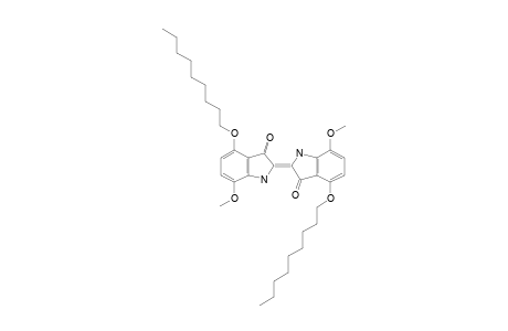 (E)-7,7'-Dimethoxy-4,4'-bis-nonyloxy-1H,1'H-[2,2']biindolylidene-3,3'-dione