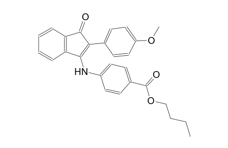 benzoic acid, 4-[[2-(4-methoxyphenyl)-1-oxo-1H-inden-3-yl]amino]-,butyl ester