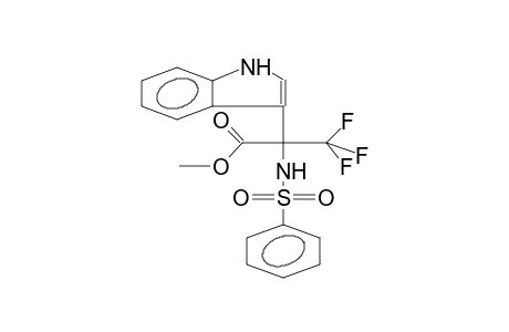 2-(benzenesulfonamido)-3,3,3-trifluoro-2-(1H-indol-3-yl)propanoic acid methyl ester