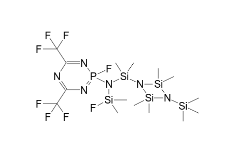 1-FLUORO-DIMETHYL-1-[3',5'-BIS(TRIFLUOROMETHYL)-1'-FLUORO-2',4',6',1'LAMBDA5-TRIAZAPHOSPHORINYL]-2,2-DIMETHYL-[2,4-DISILACYCLOBUTYL-(1)]SILAZANE