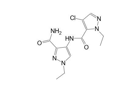 4-{[(4-chloro-1-ethyl-1H-pyrazol-5-yl)carbonyl]amino}-1-ethyl-1H-pyrazole-3-carboxamide