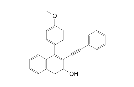 4-(4-Methoxyphenyl)-3-(phenylethynyl)-1,2-dihydronaphthalen-2-ol