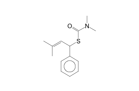 N,N-Dimethylthiocarbamic acid, S-(1-phenyl-3-methyl-2-butenyl) ester