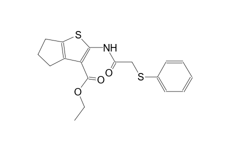 ethyl 2-{[(phenylsulfanyl)acetyl]amino}-5,6-dihydro-4H-cyclopenta[b]thiophene-3-carboxylate