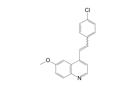 4-(p-Chlorostyryl)-6-methoxyquinoline