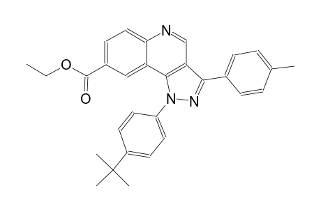 ethyl 1-(4-tert-butylphenyl)-3-(4-methylphenyl)-1H-pyrazolo[4,3-c]quinoline-8-carboxylate