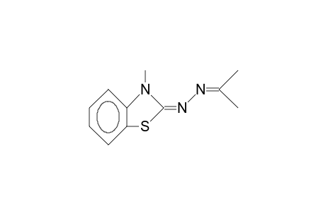 3-METHYL-2-BENZOTHIAZOLINONE, AZINE WITH ACETONE
