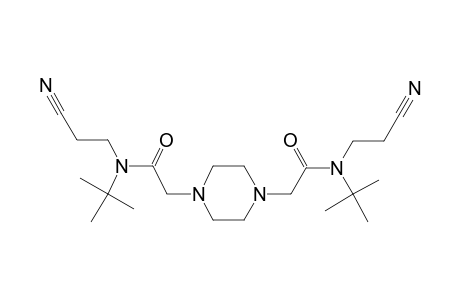 Piperazine, 1,4-bisacetamide, N,N'-bis(tert-butyl)-N,N'-bis(2-cyanoethyl)-