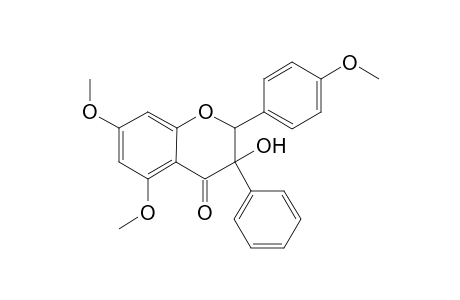4H-1-Benzopyran-4-one, 2,3-dihydro-3-hydroxy-5,7-dimethoxy-2-(4-methoxyphenyl)-3-phenyl-
