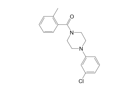 1-(3-Chlorophenyl)-4-(2-methylbenzoyl)piperazine