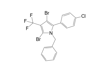 1-benzyl-2-(4-chlorophenyl)4-trifluoromethyl-3,5-dibromo-pyrrole