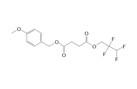 Succinic acid, 2,2,3,3-tetrafluoropropyl 4-methoxybenzyl ester