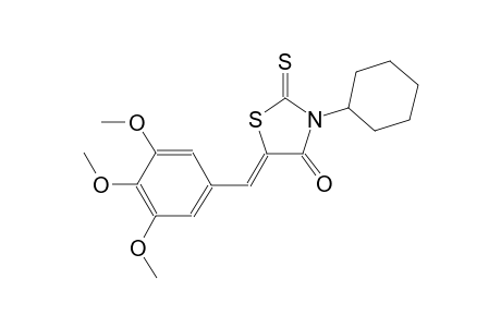 (5Z)-3-cyclohexyl-2-thioxo-5-(3,4,5-trimethoxybenzylidene)-1,3-thiazolidin-4-one
