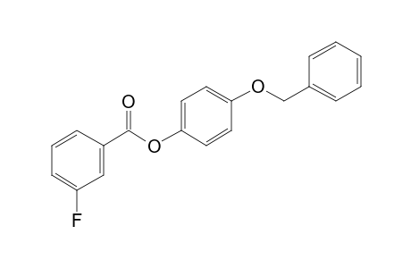 3-Fluorobenzoic acid, 4-benzyloxyphenyl ester