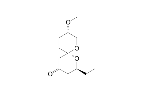 (2S,6S,9S)-2-Ethyl-9-methoxy-1,7-dioxaspiro[5.5]undecan-4-one