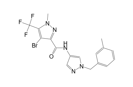 4-bromo-1-methyl-N-[1-(3-methylbenzyl)-1H-pyrazol-4-yl]-5-(trifluoromethyl)-1H-pyrazole-3-carboxamide