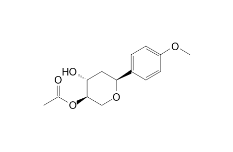 (2S*,4R*,5R*)-5-Acetoxy-2-(4-methoxyphenyl)tetrahydropyran-4-ol