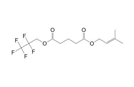 Glutaric acid, 3-methylbut-2-en-1-yl 2,2,3,3,3-pentafluoropropyl ester