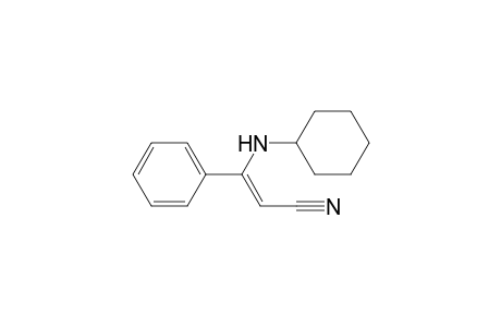 (Z)-Cyclohexylamino-3-phenyl-prop-2-enenitrile